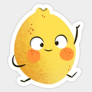 Happy Lemon Sticker